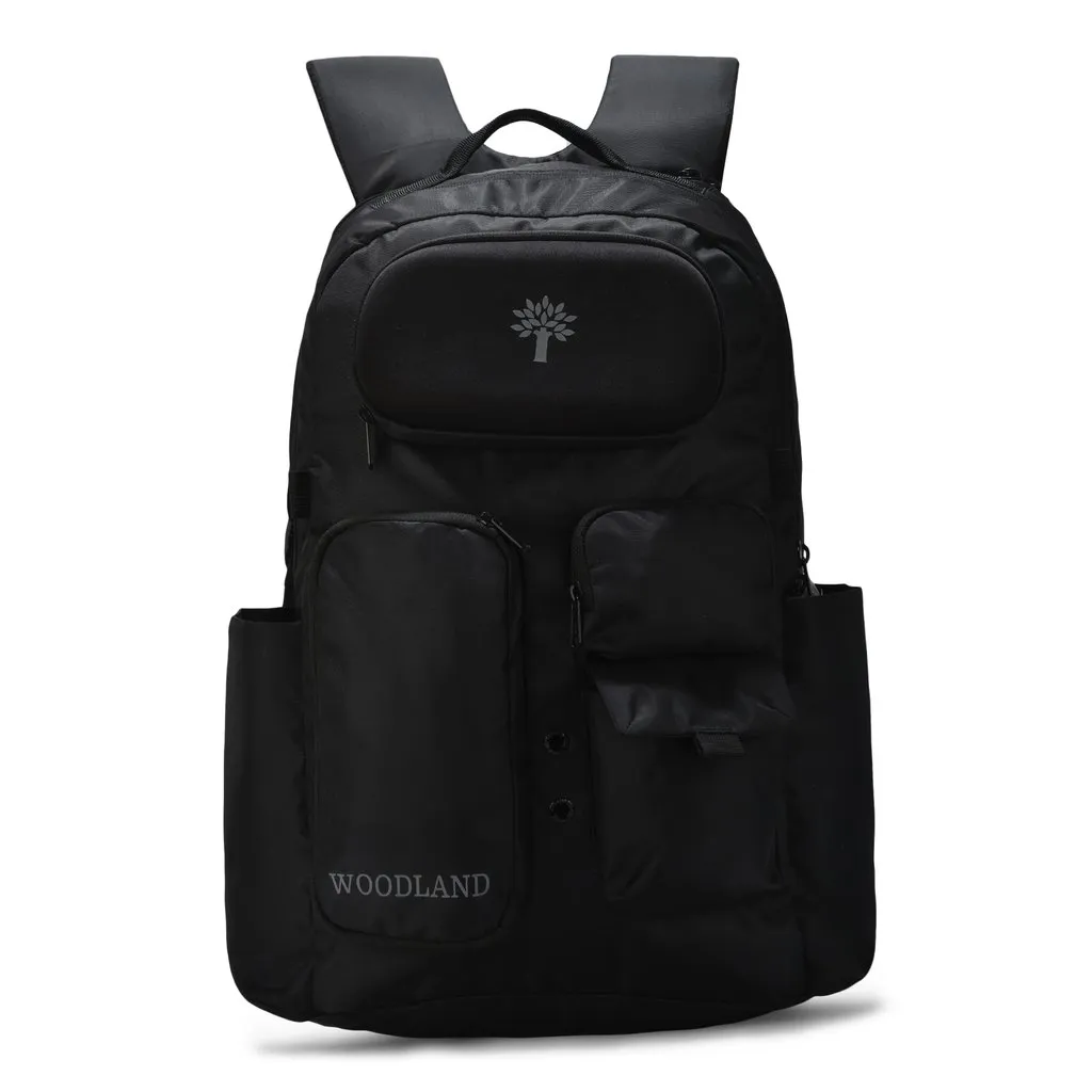 Black Unisex Backpack | WOODLAND | Woodlandworldwide