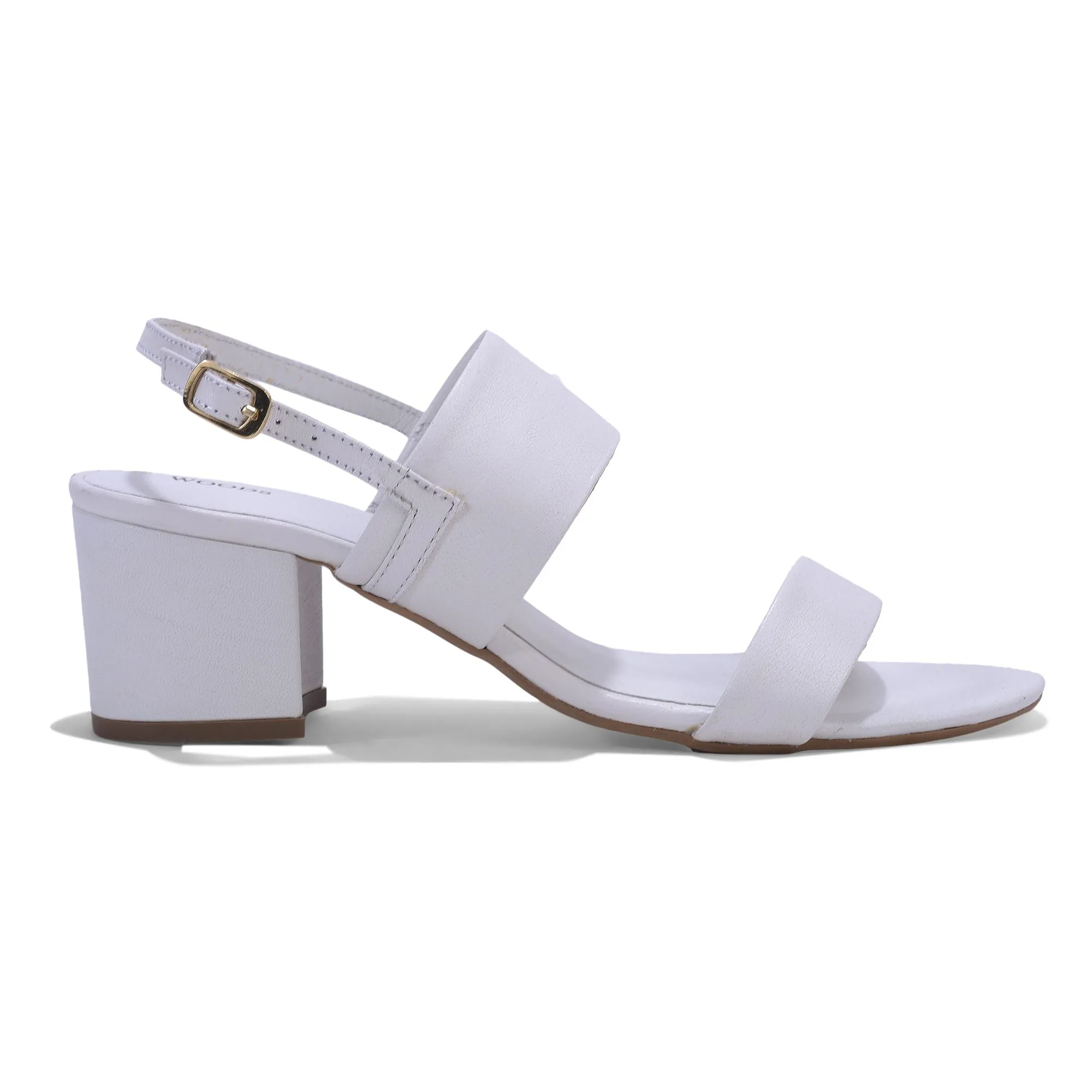 White block heel sandal | WOODS | Woodlandworldwide