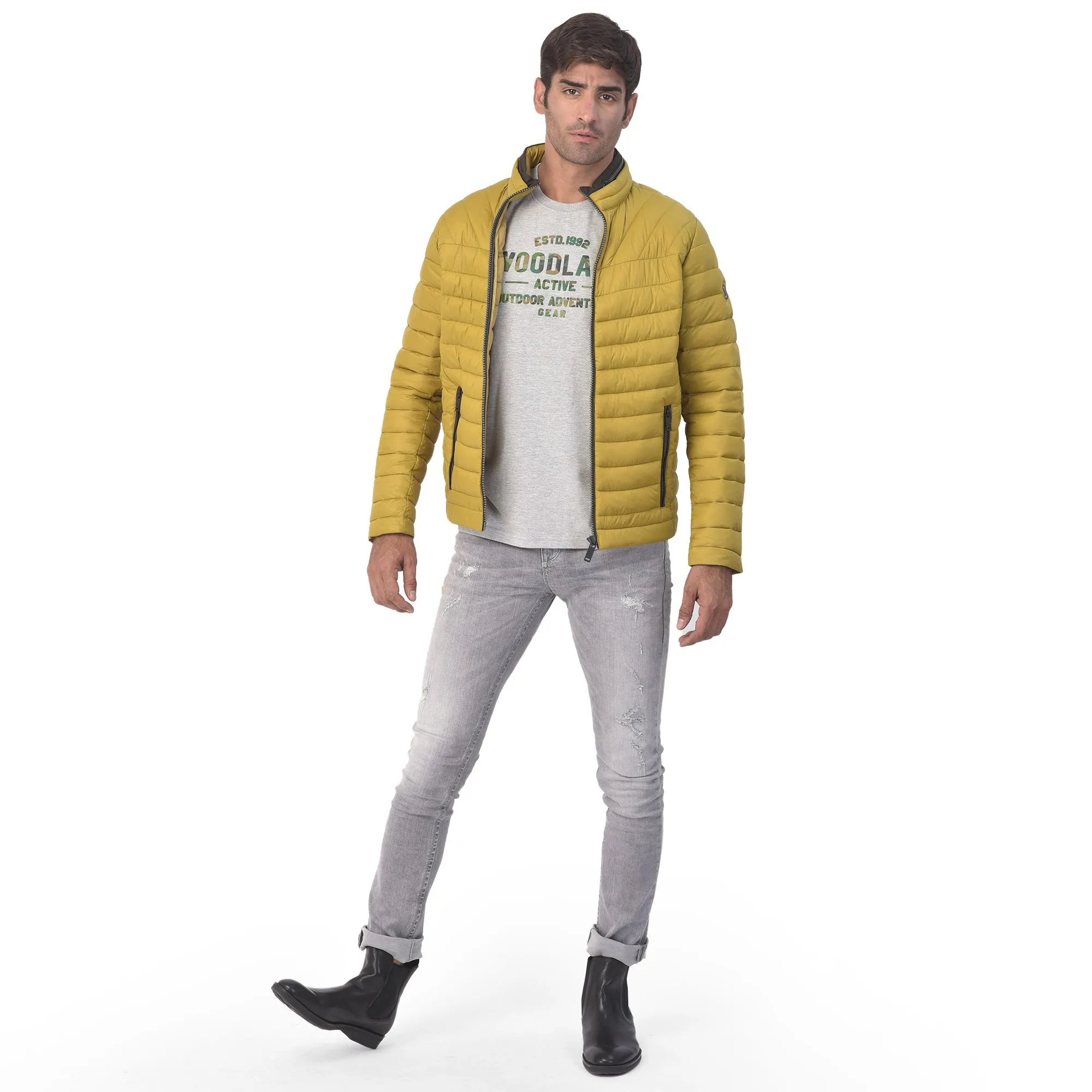 Golden palm quilted jacket | WOODLAND | Woodlandworldwide