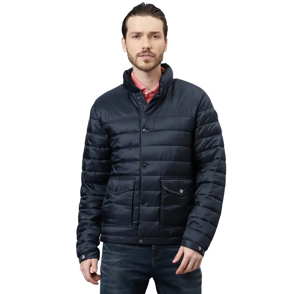 Navy quilted Jacket | WOODS