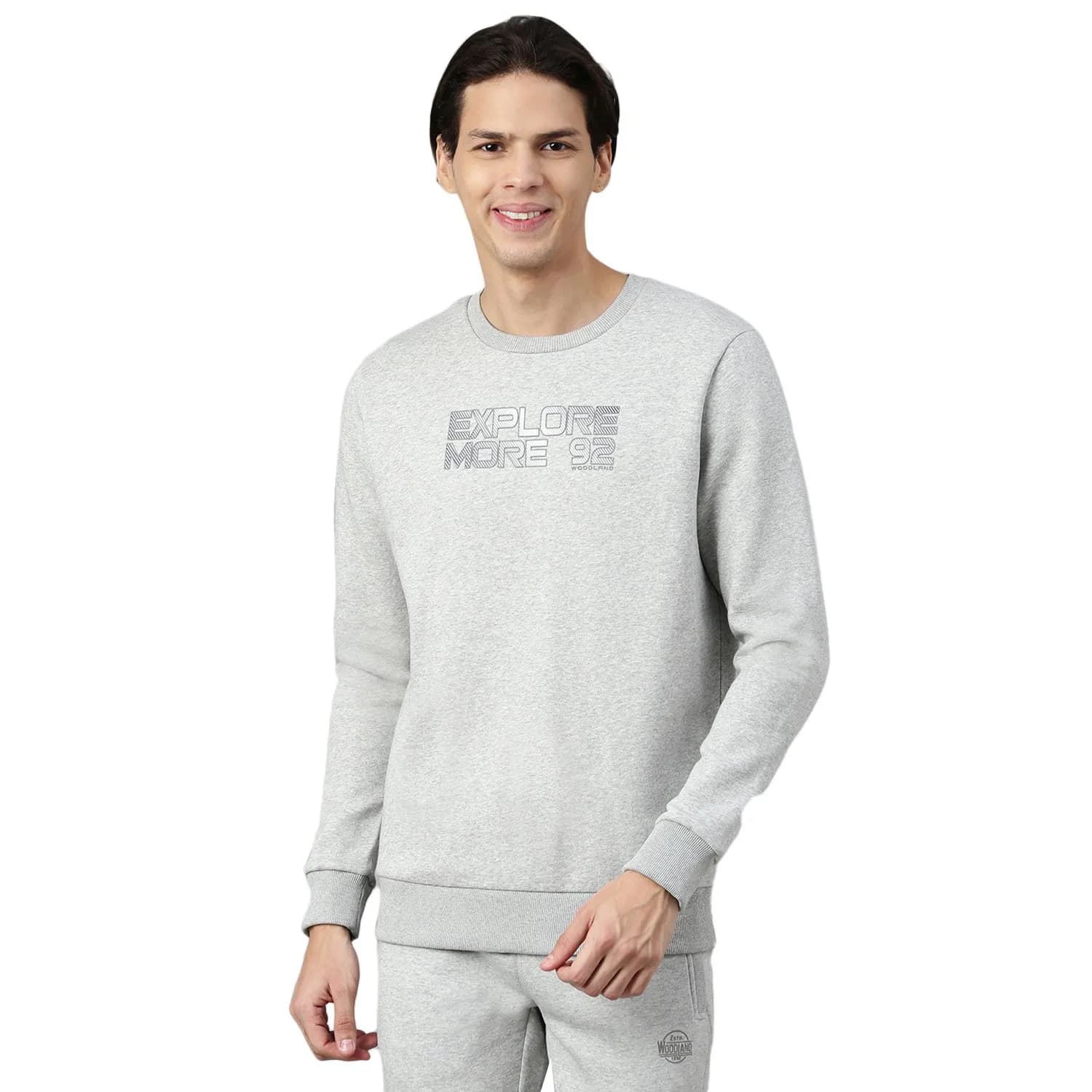 Mgrey Sweatshirt for men | WOODLAND