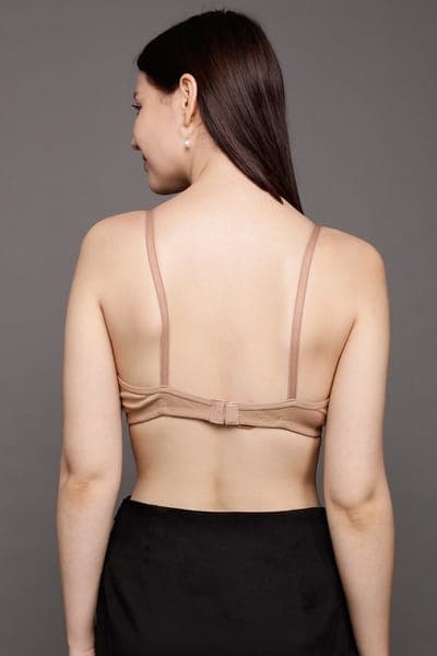 Pack of 6 Non-Padded Non-Wired Full Coverage T-shirt Bras &amp; Hipster Panties - Cotton
