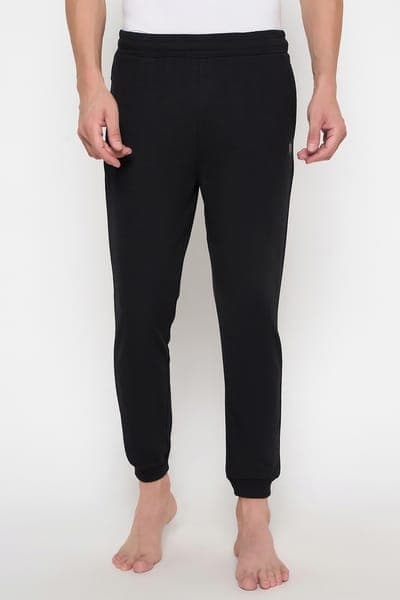 John Players Joggers in Black - Cotton