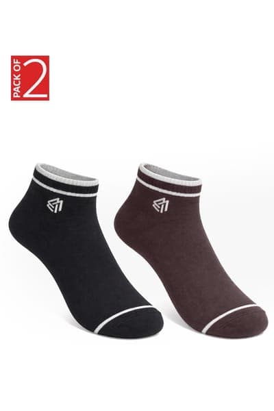 Pack of 2 John Players Sneaker Length Socks | Clovia
