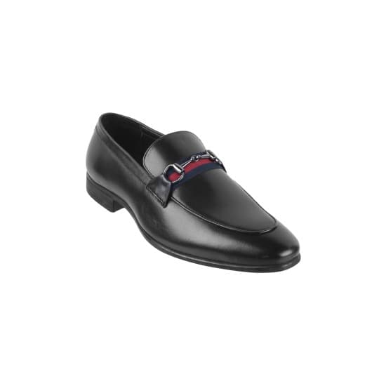 Men Black Formal Moccasin | Metro Shoes