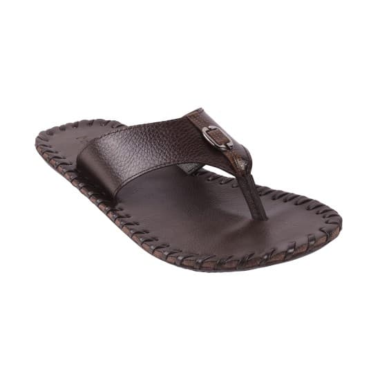 Men Brown Casual Slippers | Metro Shoes