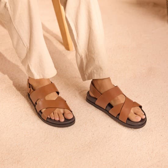 Men Tan Casual Sandals