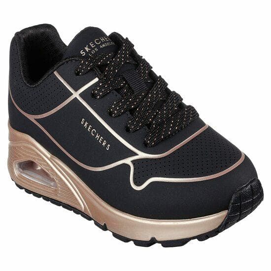 Unisex Black Sports Sneakers | Metro Shoes
