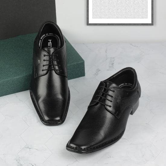 Men Black Party Lace Up | Metro Shoes