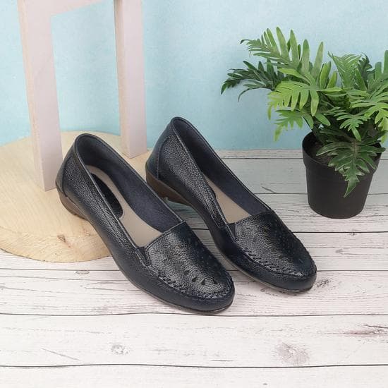 Women Blue Casual Ballerinas | Metro Shoes