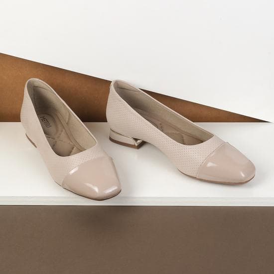 Women Beige Formal Pumps | Metro Shoes