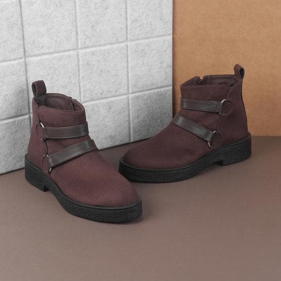 Women Brown Casual Boots | Metro Shoes