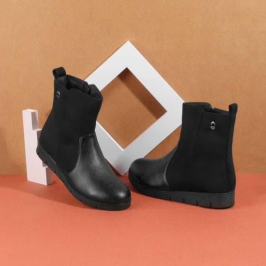 Women Black Casual Boots | Metro Shoes