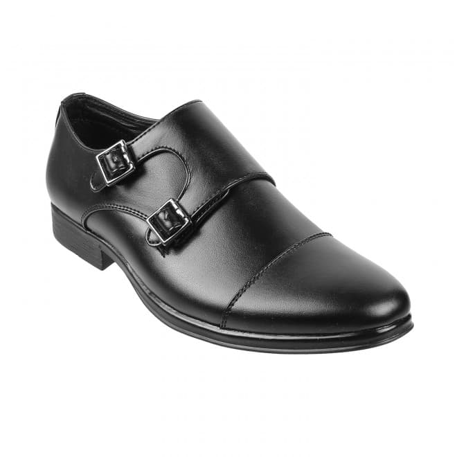 Men Black Formal Monk