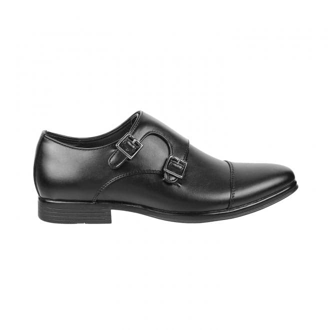 Men Black Formal Monk