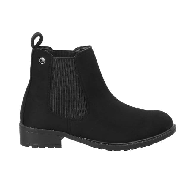 Women BlackSuede Casual Boots