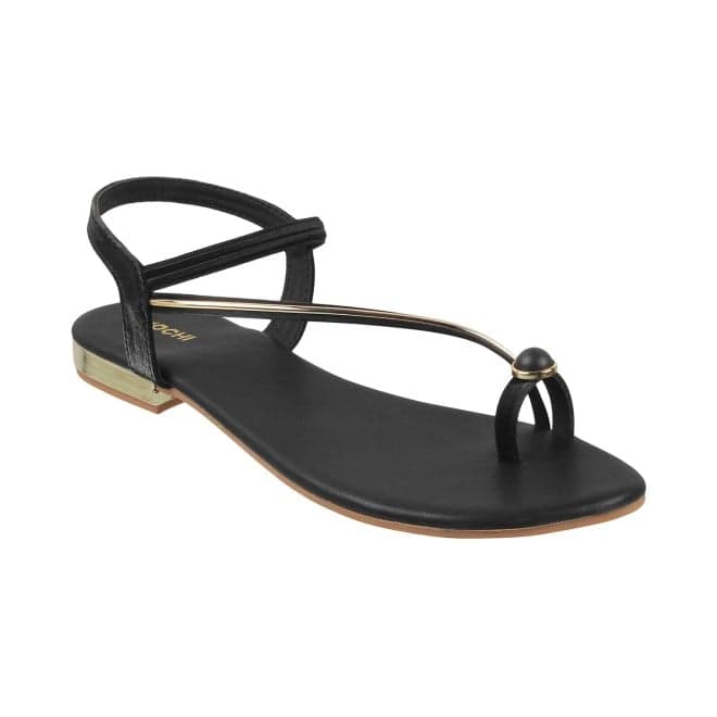 Women Black Casual Sandals | Mochi Shoes