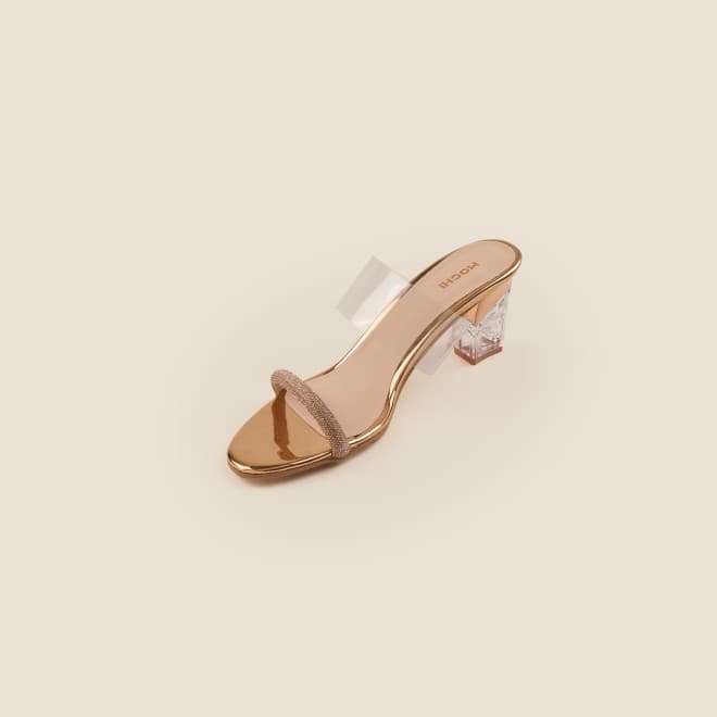 Women Rose-Gold Party Sandals