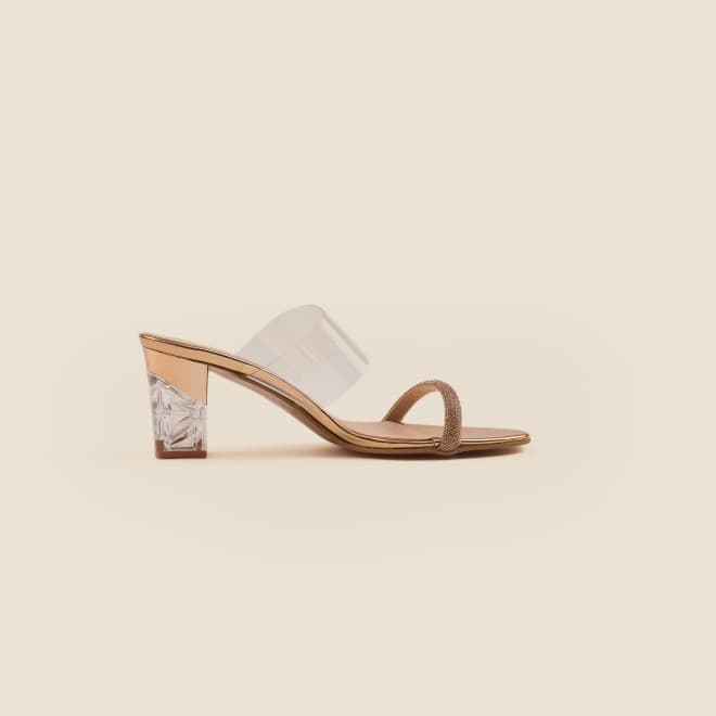 Women Rose-Gold Party Sandals