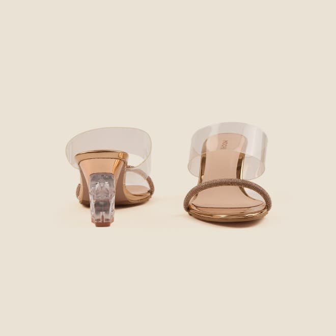 Women Rose-Gold Party Sandals