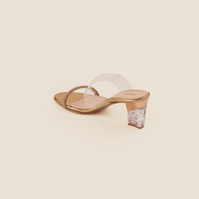 Women Rose-Gold Party Sandals