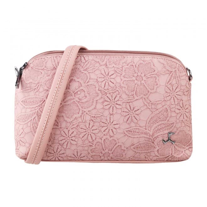 Women Pink Bag Zip Top Sling | Mochi Shoes Women Pink Bag Zip Top Sling | Mochi Shoes