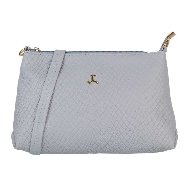 Women Light-Blue Zip Top Sling | Mochi Shoes