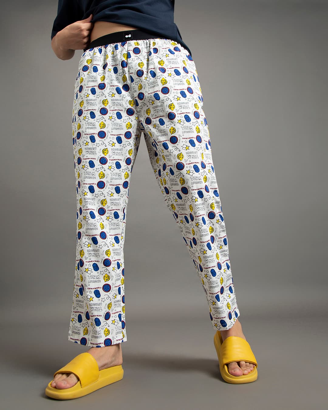 Buy Men's White All Over Printed Pyjamas Online at Bewakoof