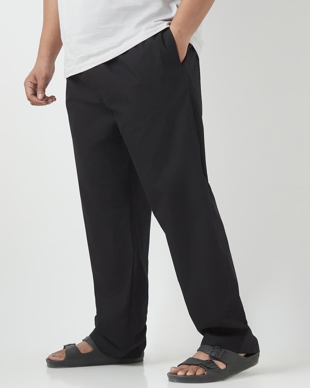 Buy Men's Black Plus Size Pyjamas Online at Bewakoof