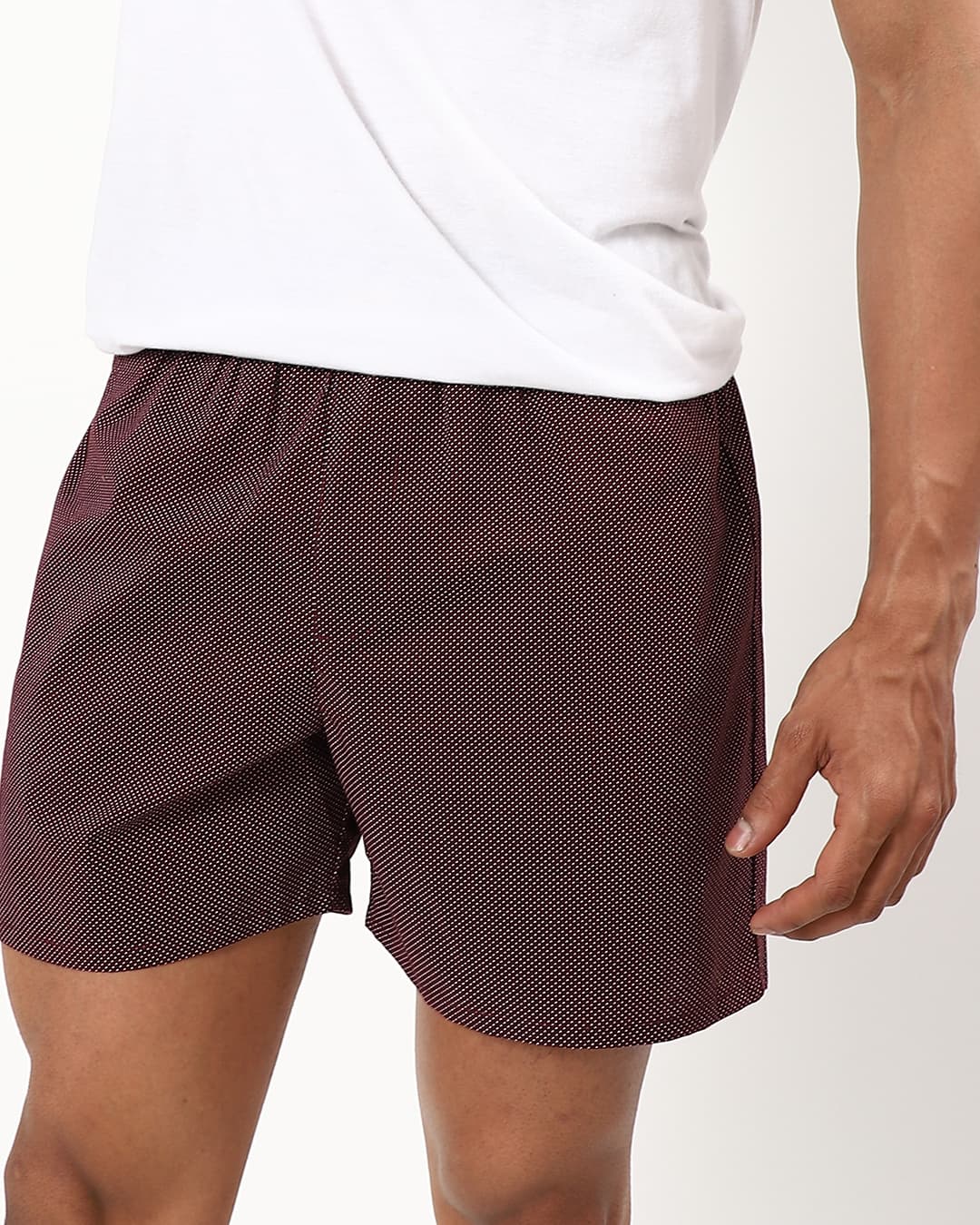 Buy Men's Brown Self Design Boxers Online at Bewakoof | Bewakoof