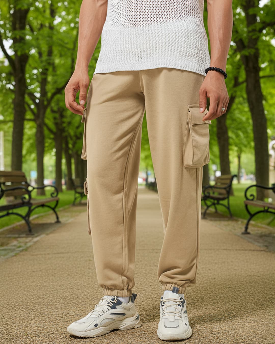 Buy Men's Brown Super Loose Fit Joggers Online at Bewakoof