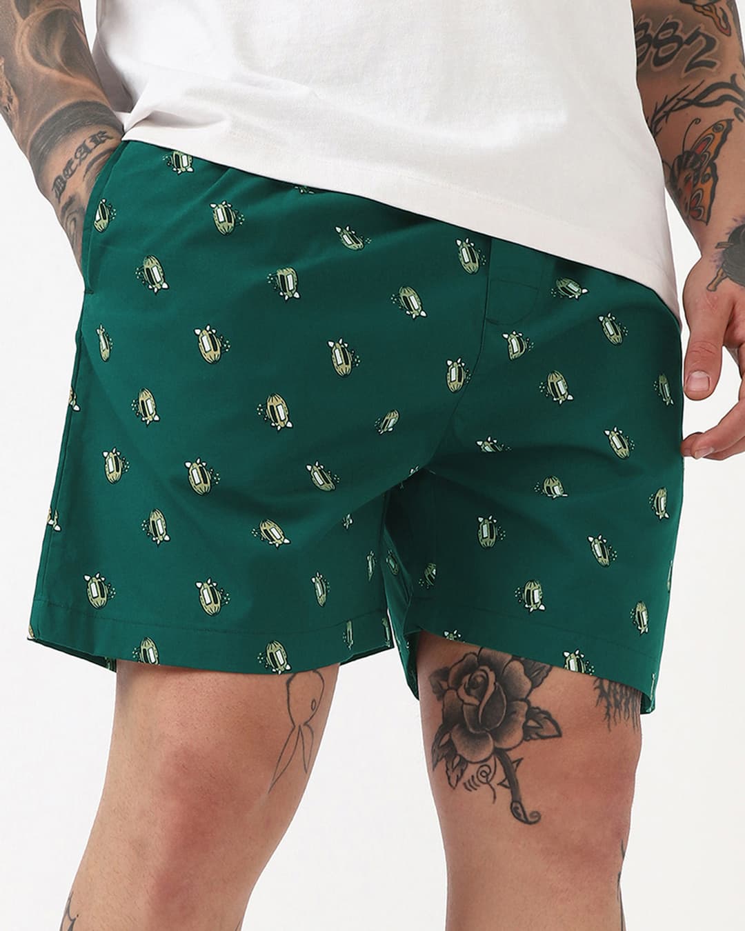 Buy Men's Green All Over Printed Boxers Online at Bewakoof | Bewakoof