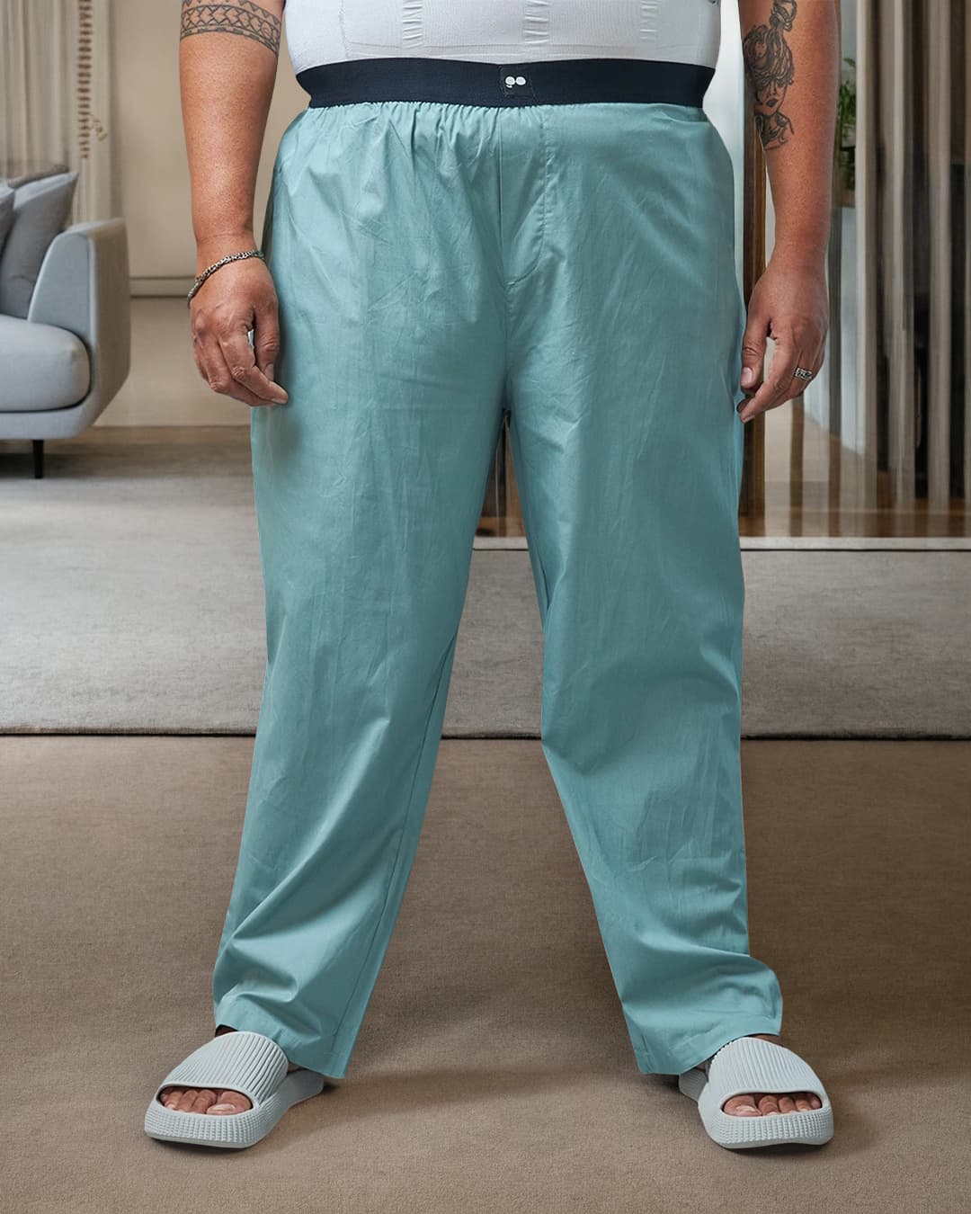 Buy Men's Green Plus Size Pyjamas Online at Bewakoof