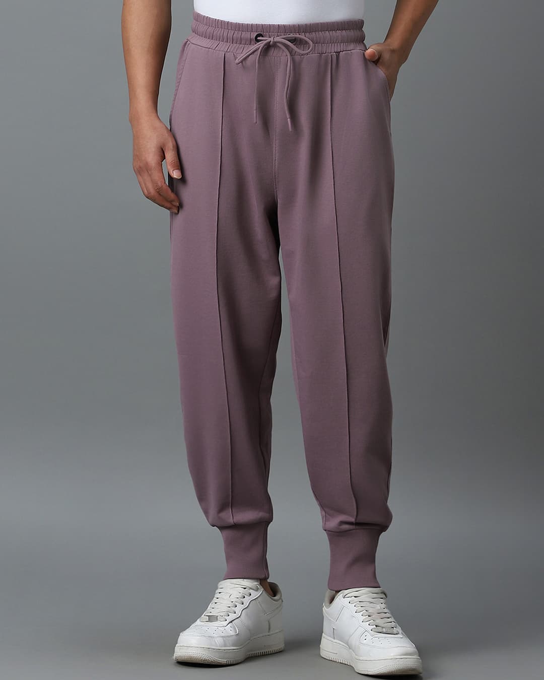 Buy Men's Purple Oversized Joggers Online at Bewakoof