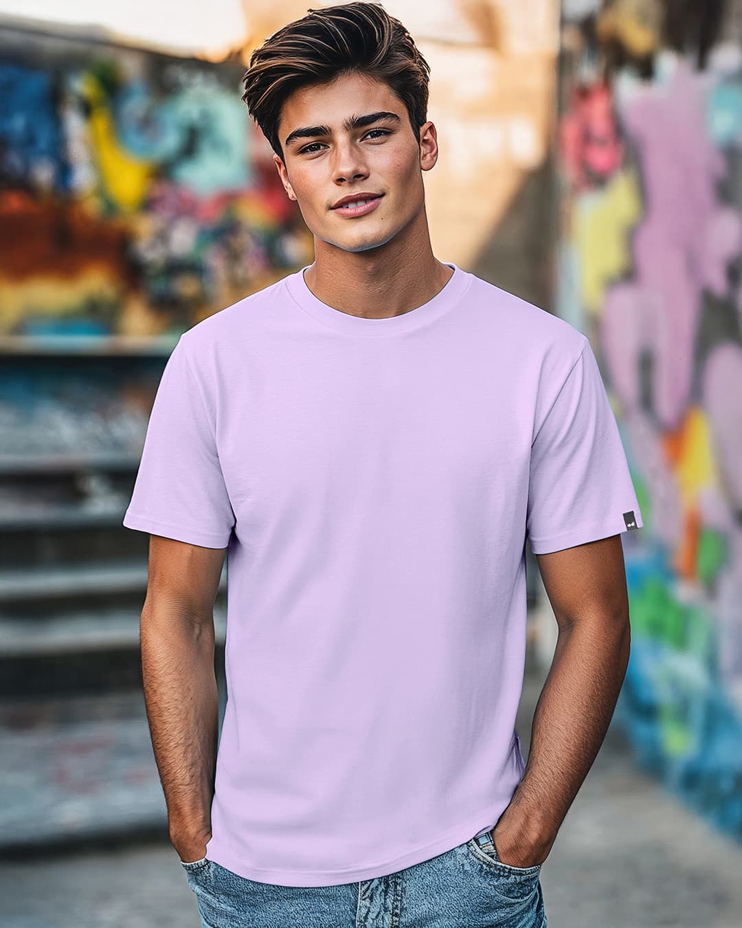 Buy Men's Purple T-shirt Online at Bewakoof