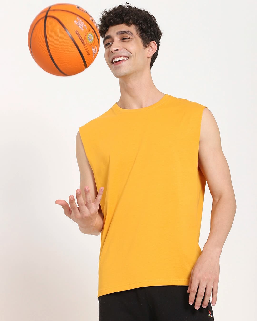 Buy Men's Popcorn Yellow Oversized Vest Online at Bewakoof | Bewakoof
