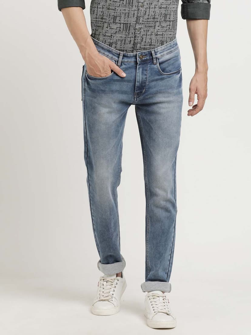 Turtle Denim Brand JEANS TROUSERS OTJT-17426-1001-F/F-NAR