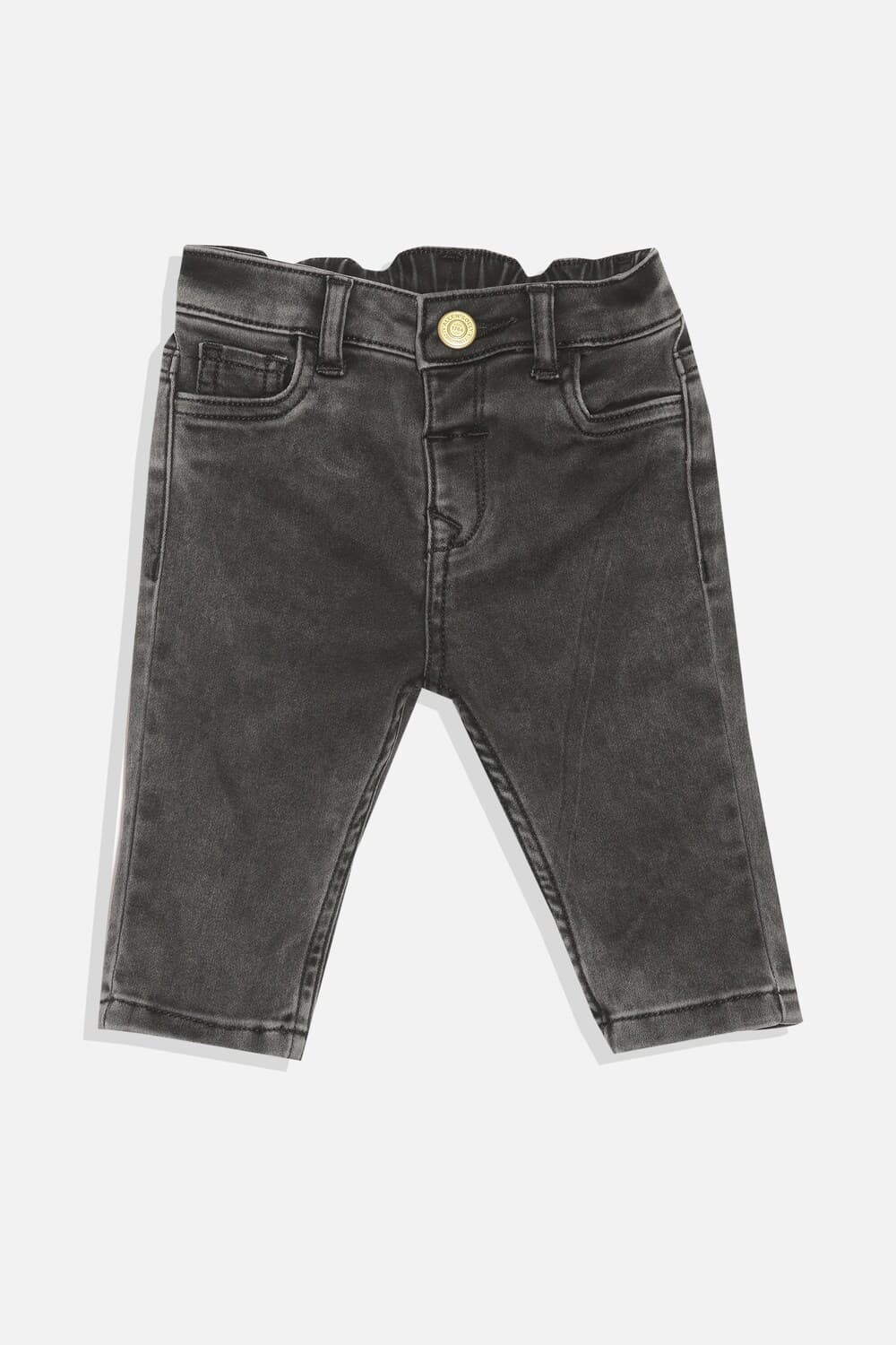 Boys Grey Regular Fit Jeans