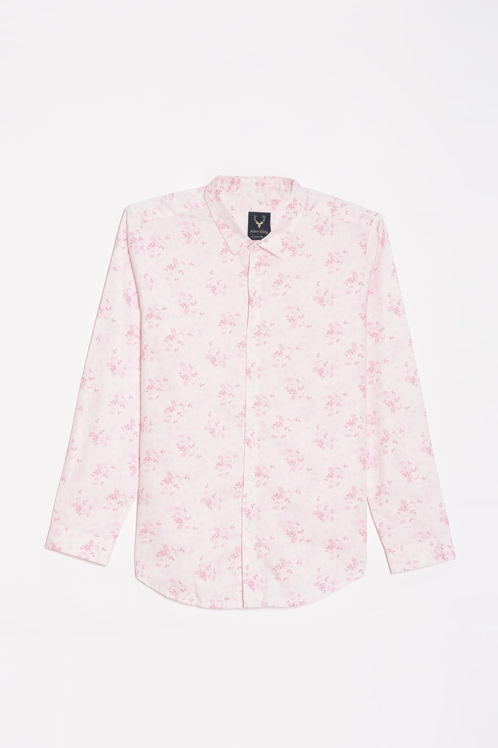 Boys Pink Slim Fit Printed Casual Shirt | Allen Solly