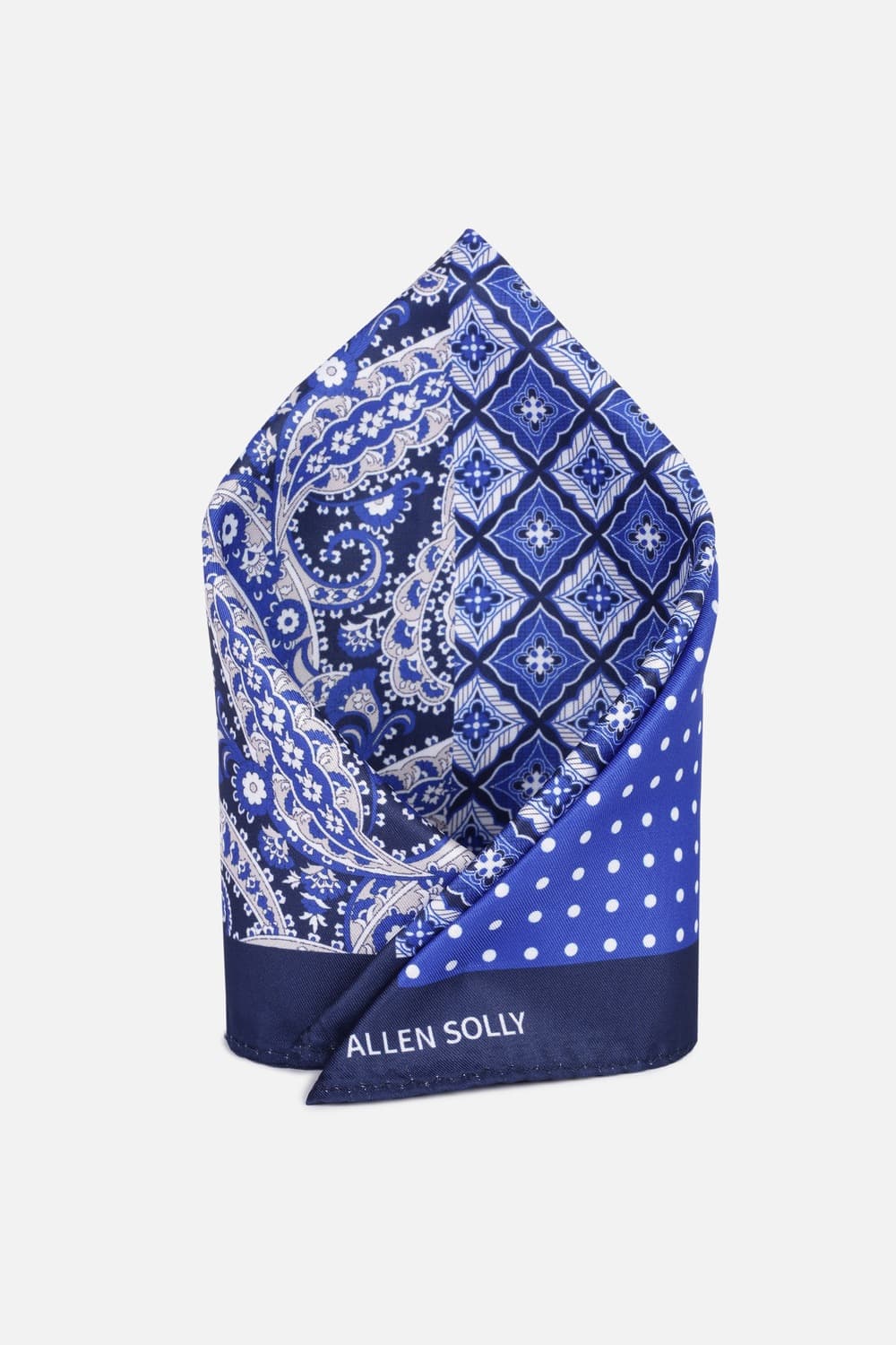 Men Blue Party Pocket Square