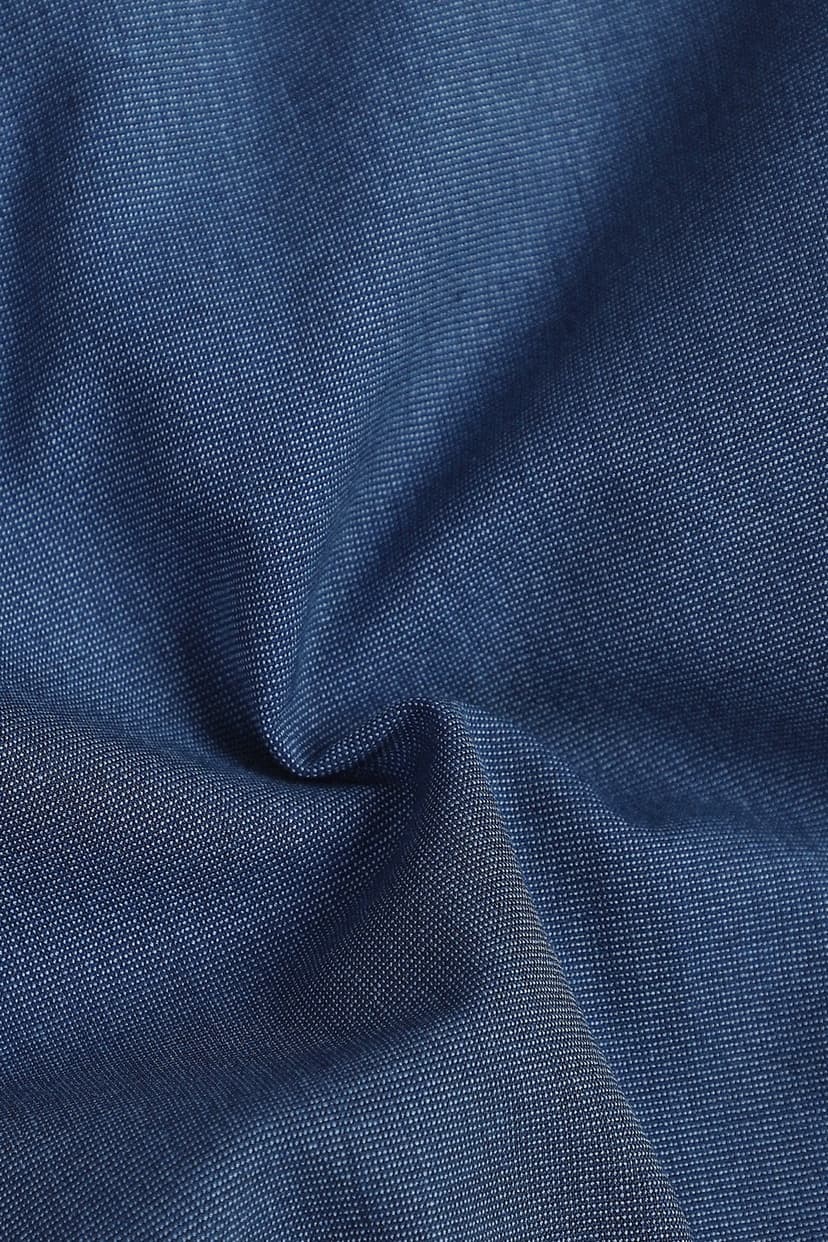 Men Blue Textured Formal Trousers