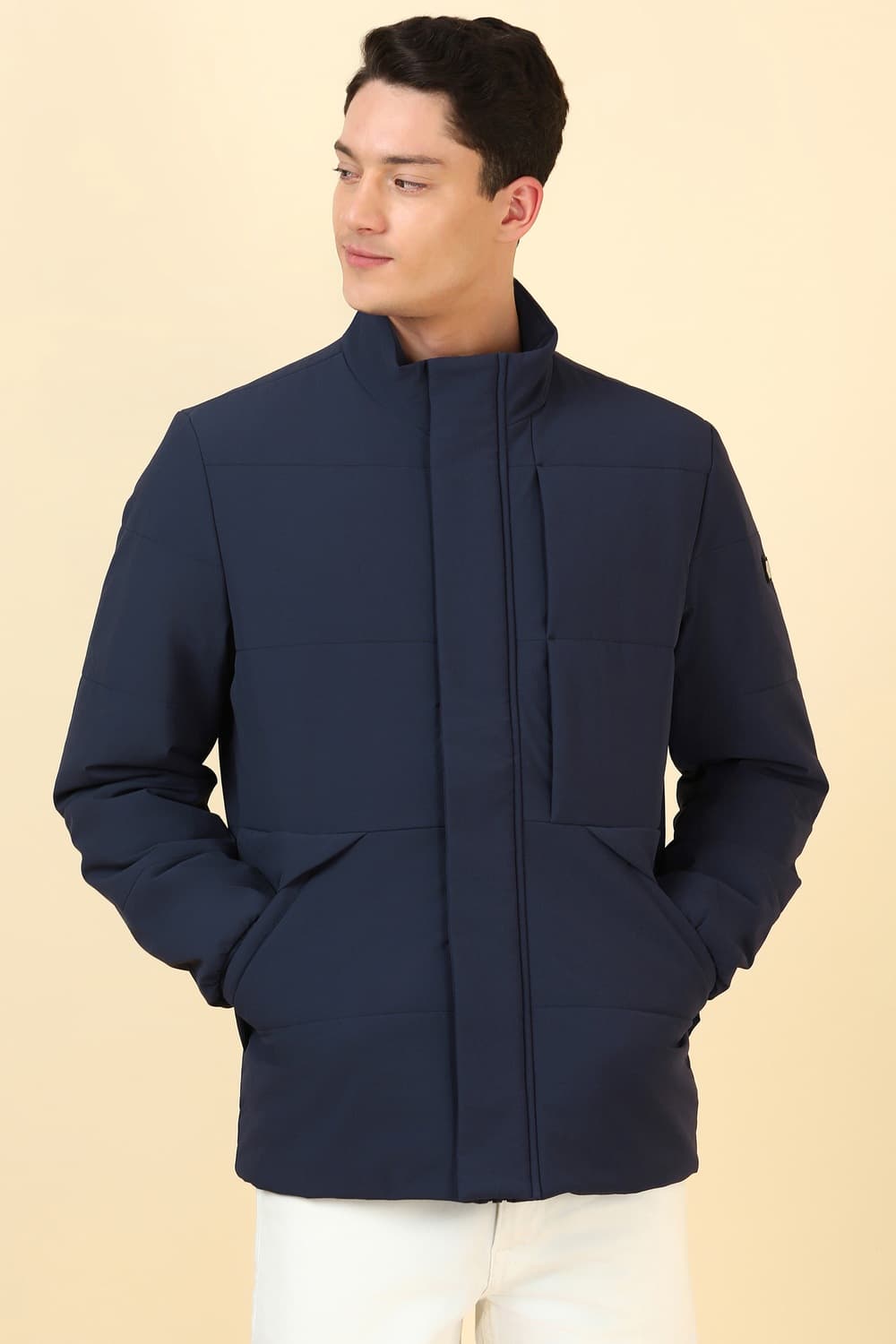 Allen Solly Navy HEATPRO Jacket | Allen Solly