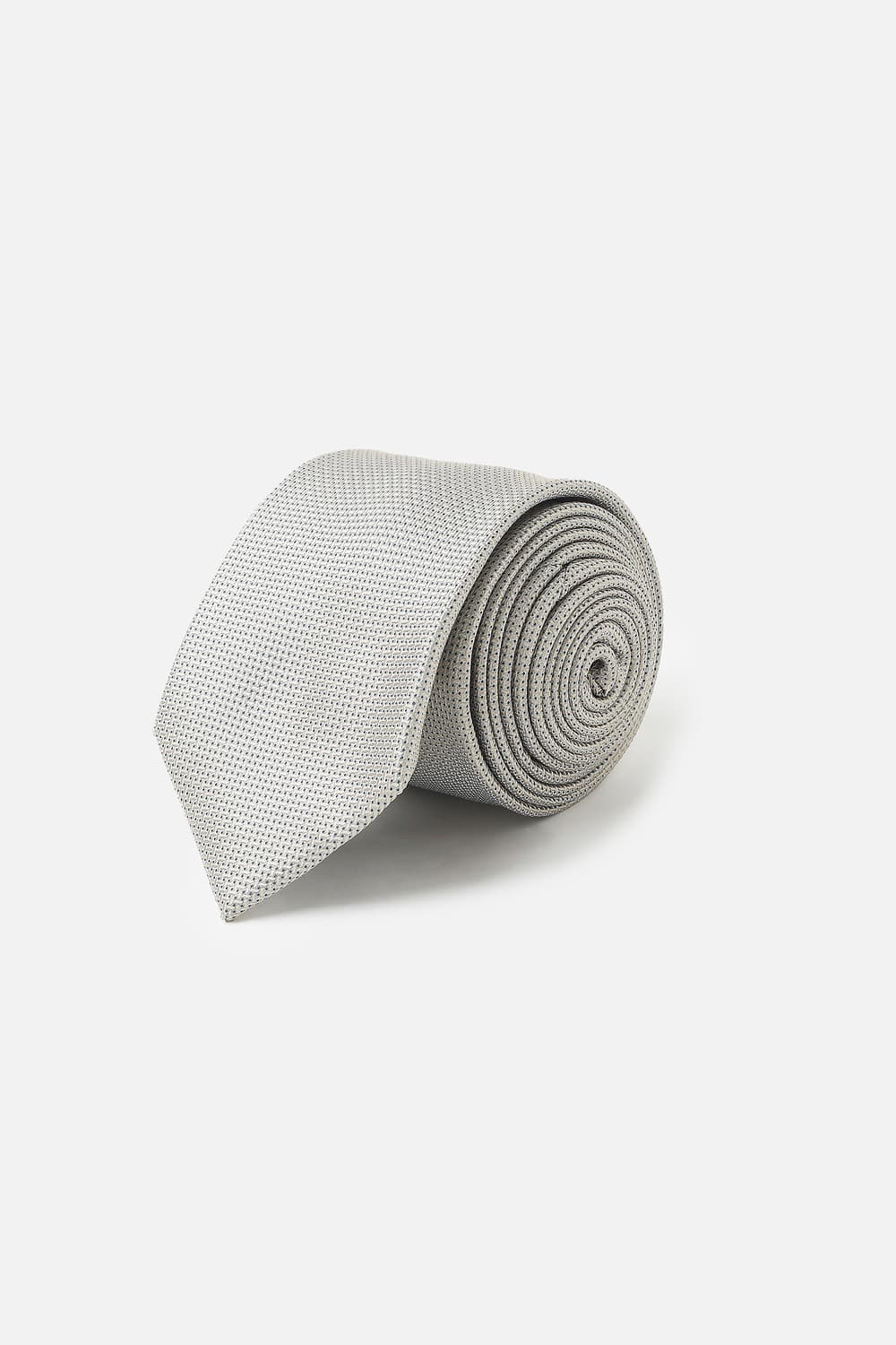 Men Grey Embroidered Formal Tie