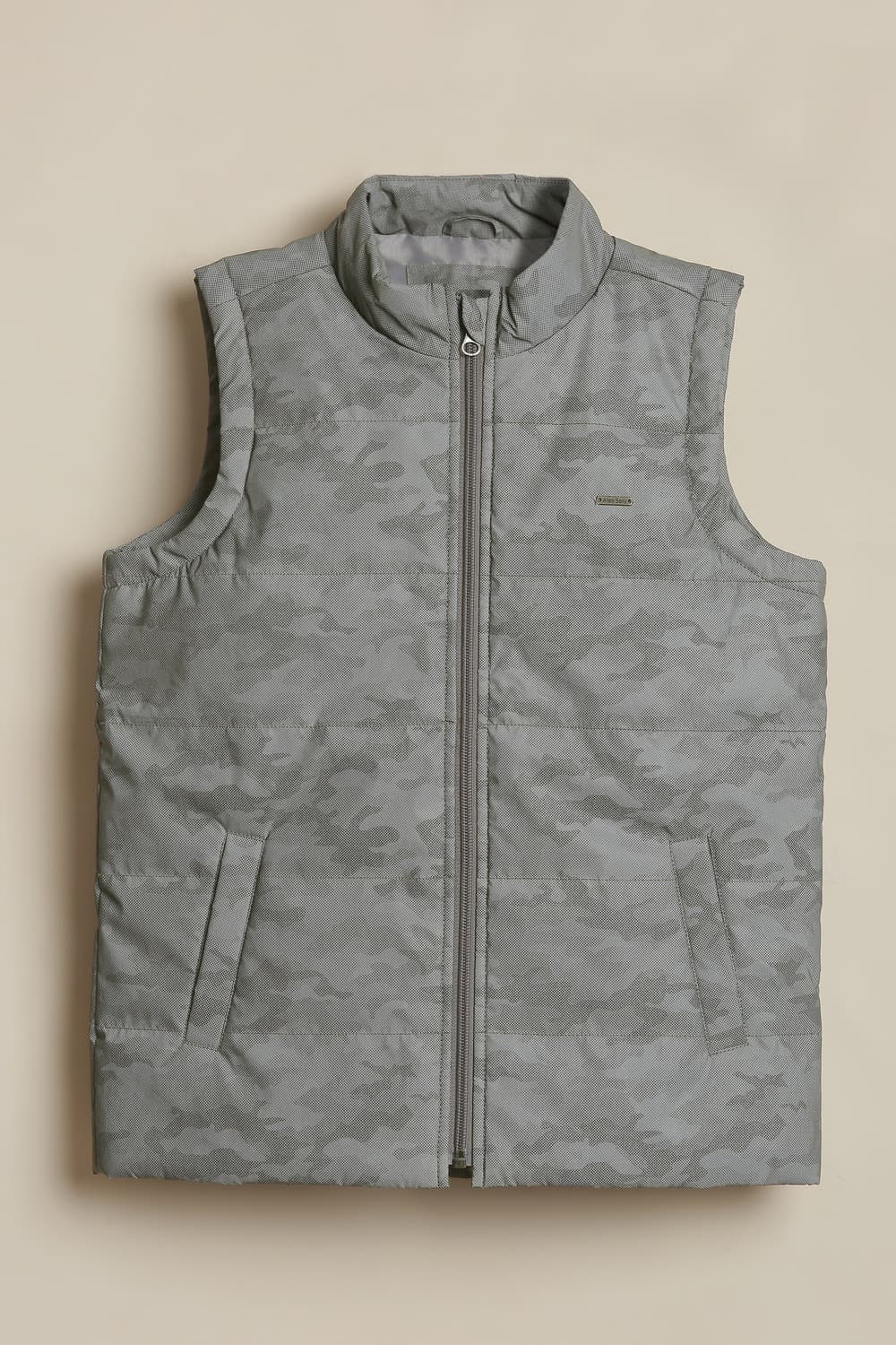 Boys Grey Print Jacket