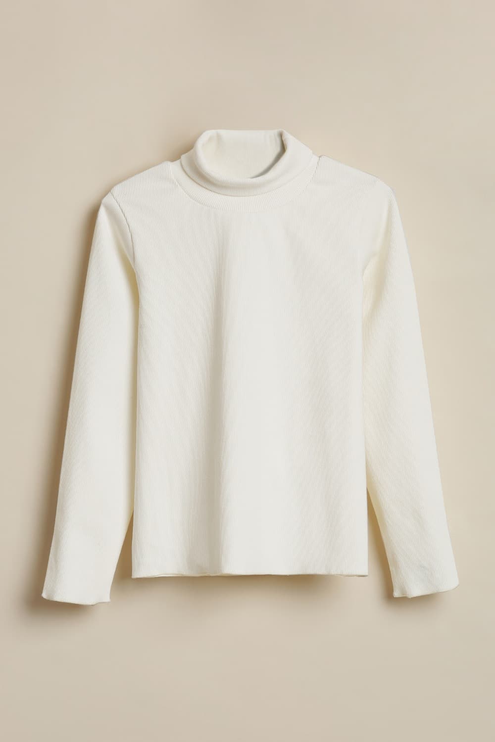 Girls White Solid Casual Top