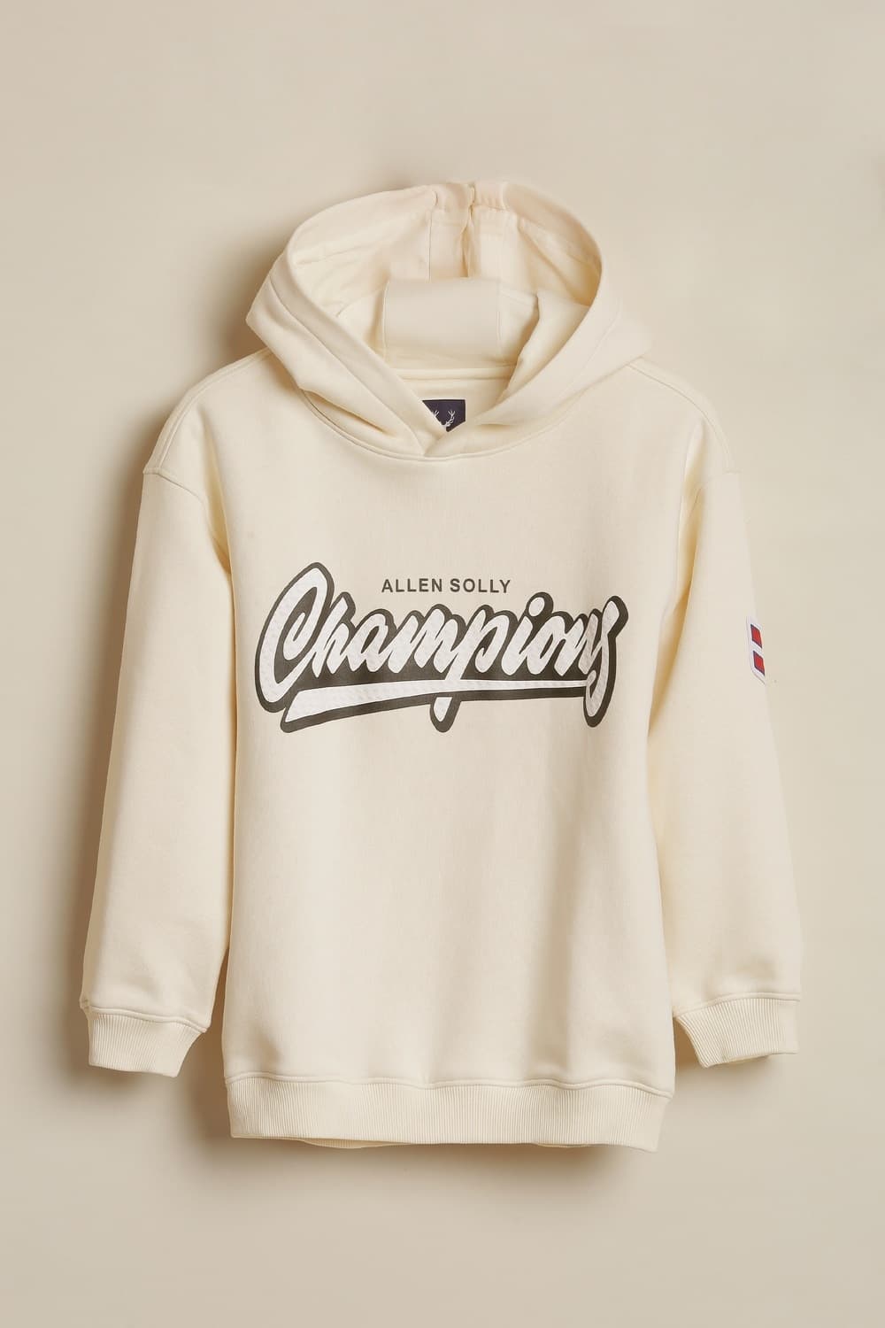 Boys Beige Graphic Print Sweatshirt