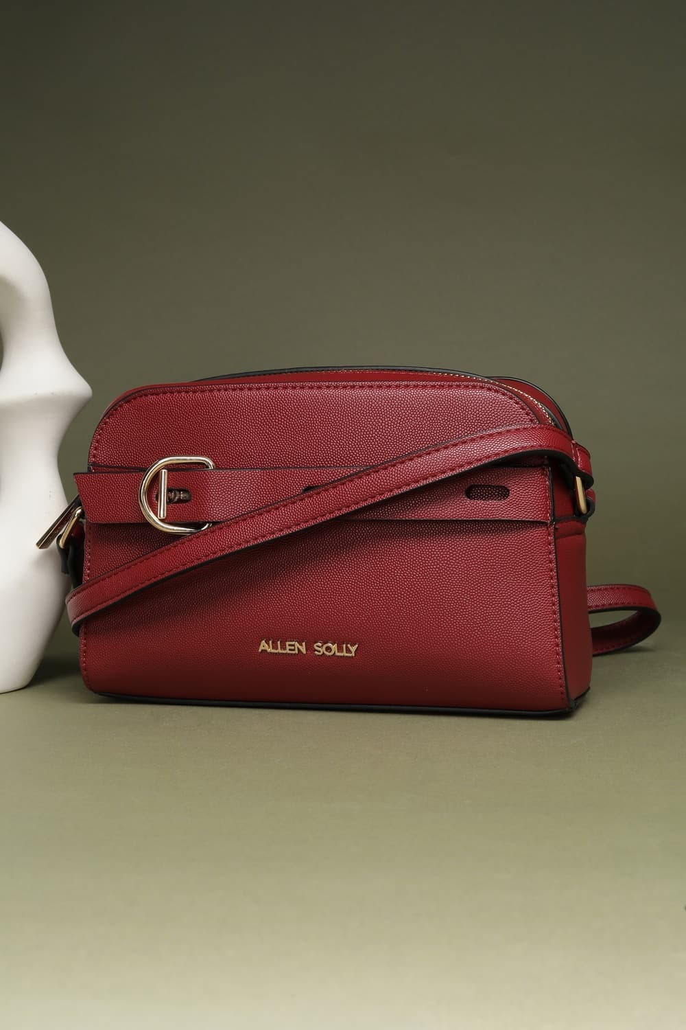 Women Maroon Casual Sling Bag