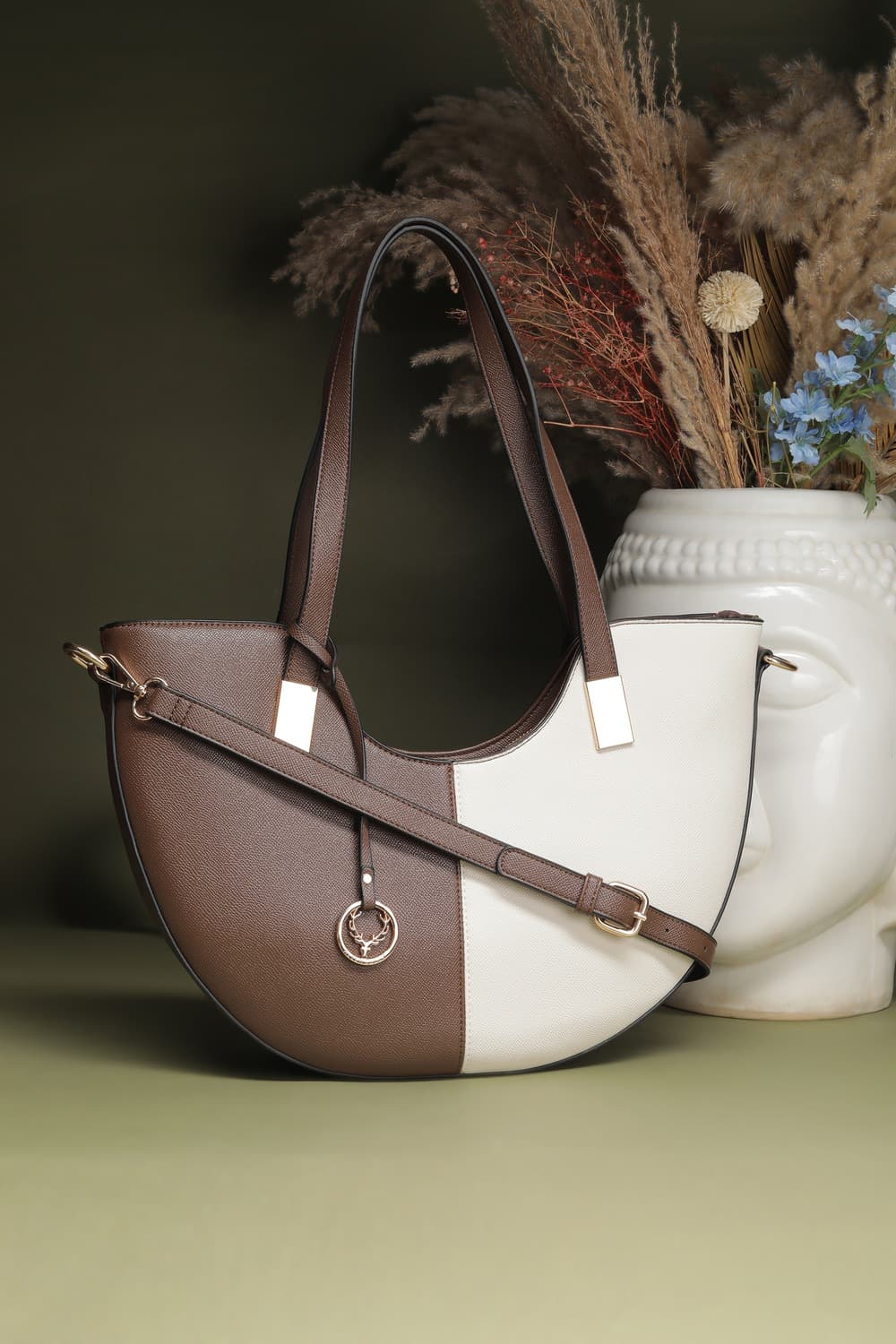 Women Brown Casual Sling Bag