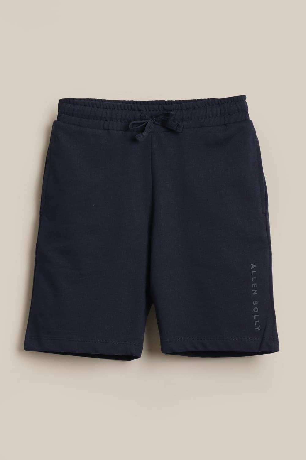 Boys Navy Solid Shorts