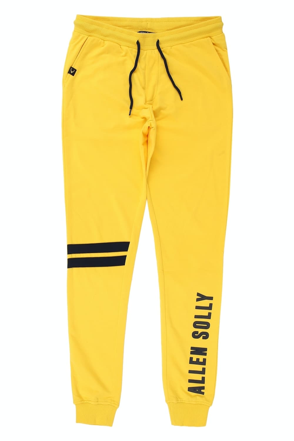 Boys Yellow Regular Fit Printed Track Pants